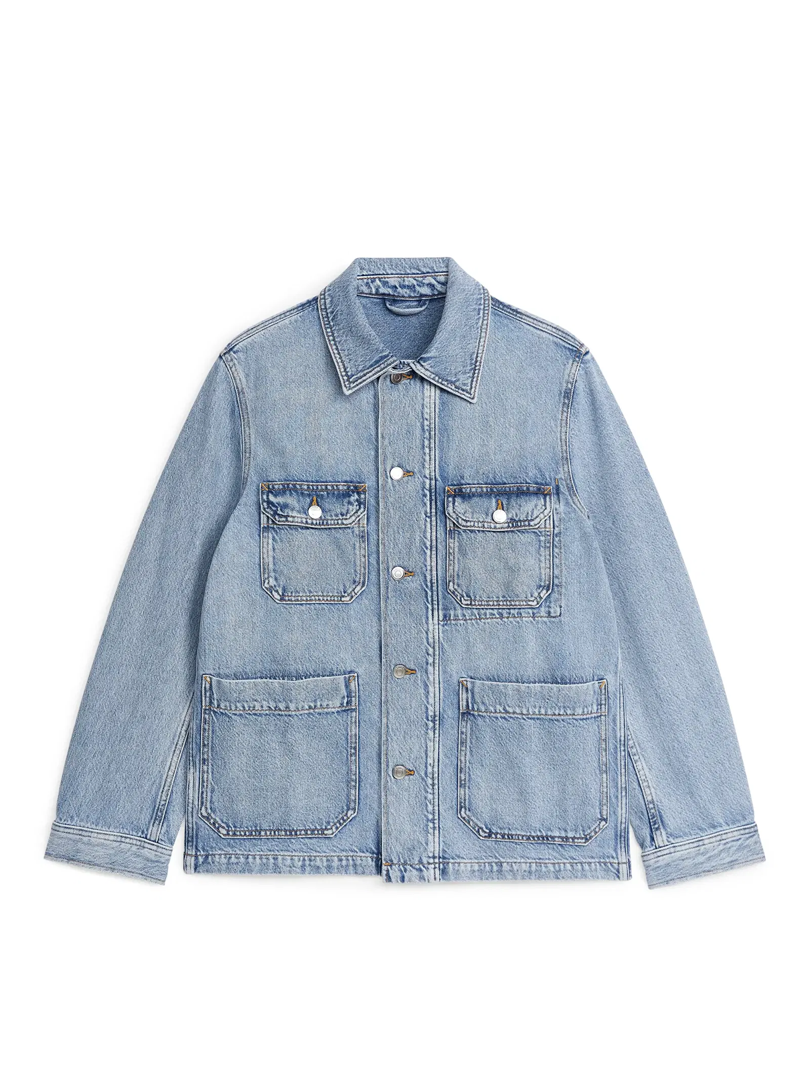 ARKET Utility Denim Jacket in Light Blue Endource