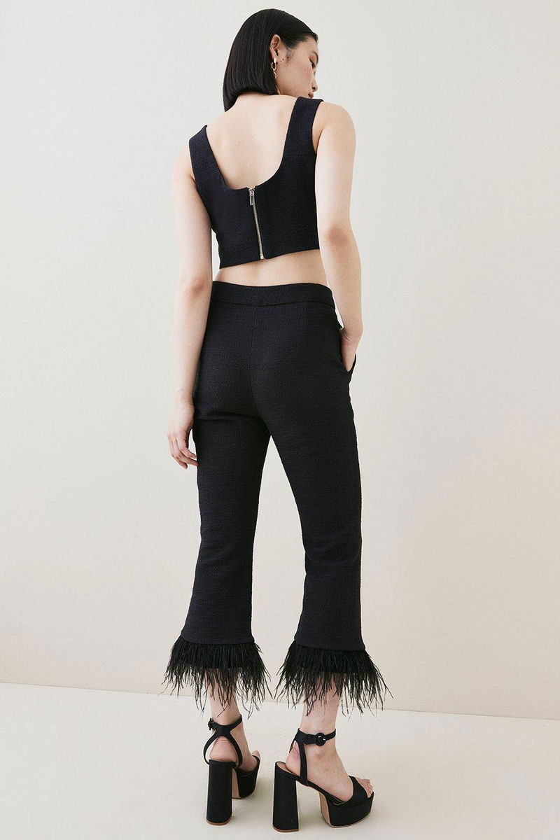 Velvet Tailored Kickflare Trousers