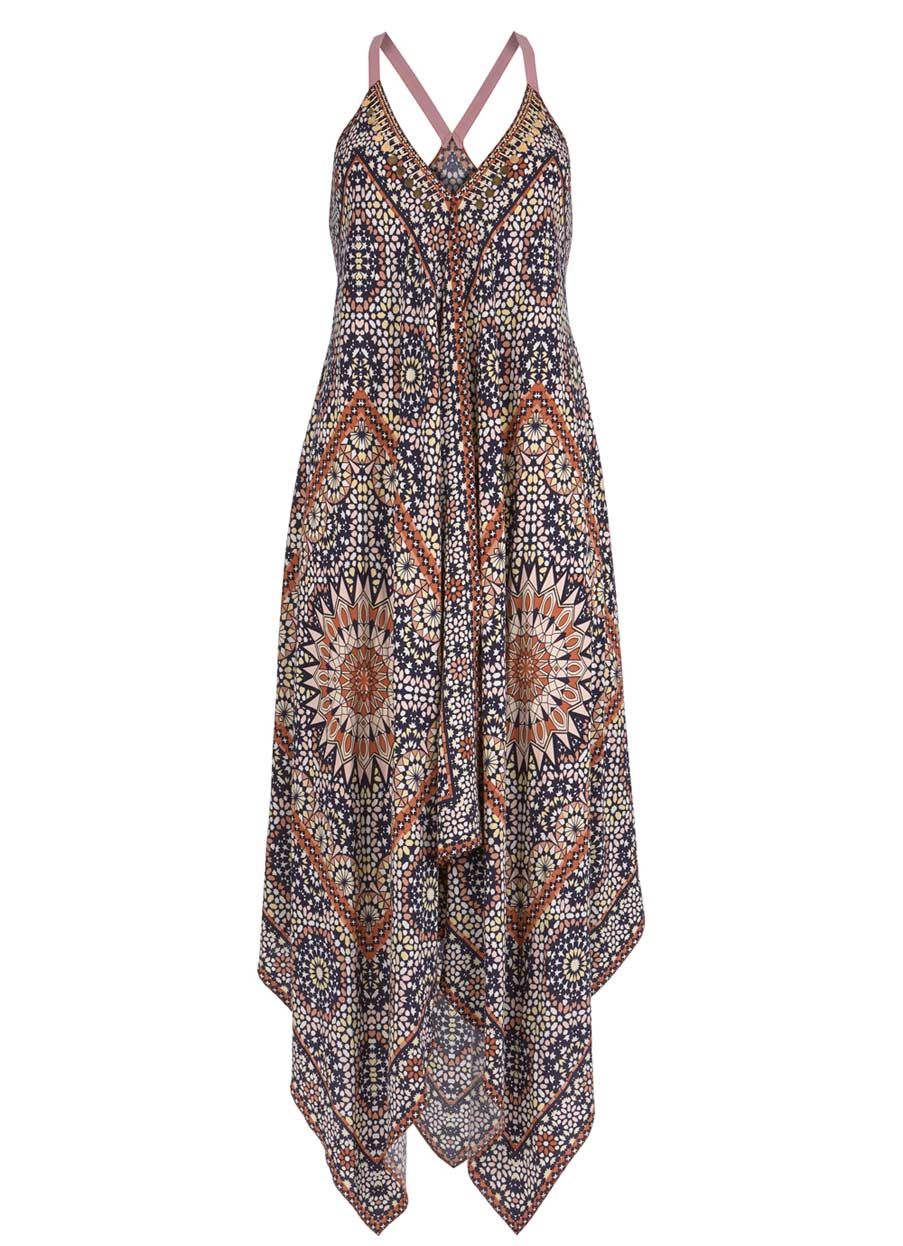 mint velvet melanie print beaded dress MINT - AS LOVED BY YOU