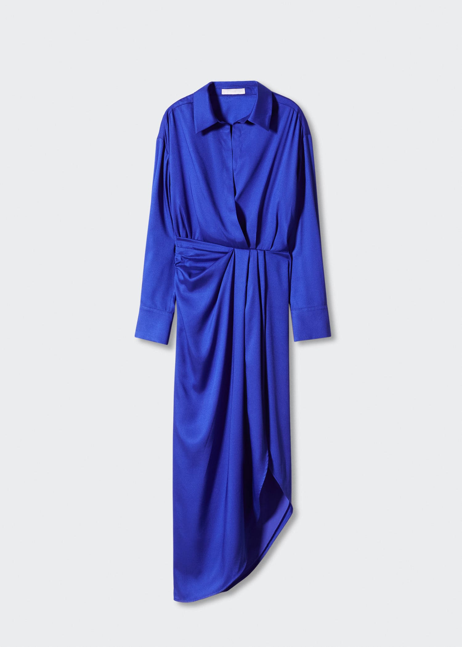 mango side slit satin dress Side-slit satin dress - Women