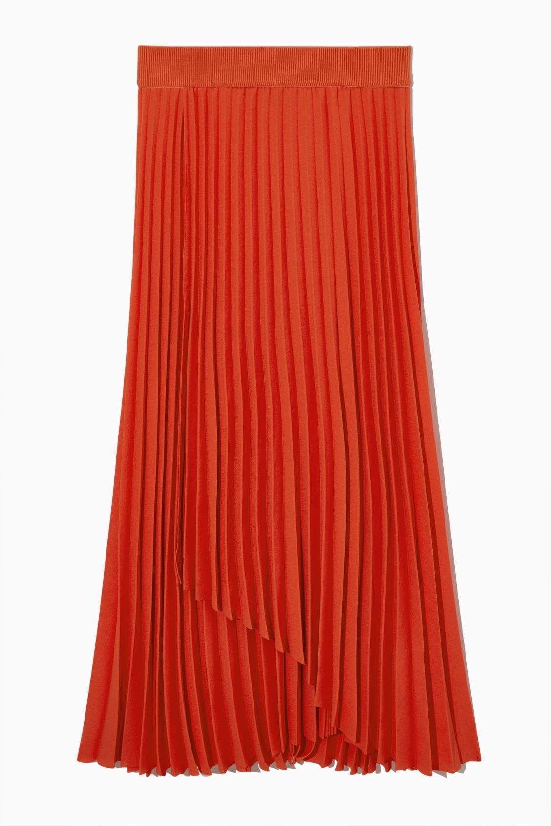 COS Pleated Maxi Skirt in RED | Endource