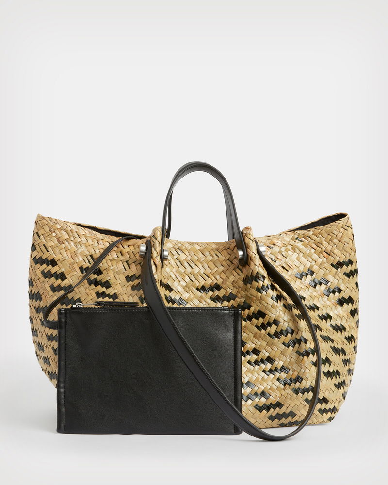 ALLSAINTS Allington Straw Tote Bag endource