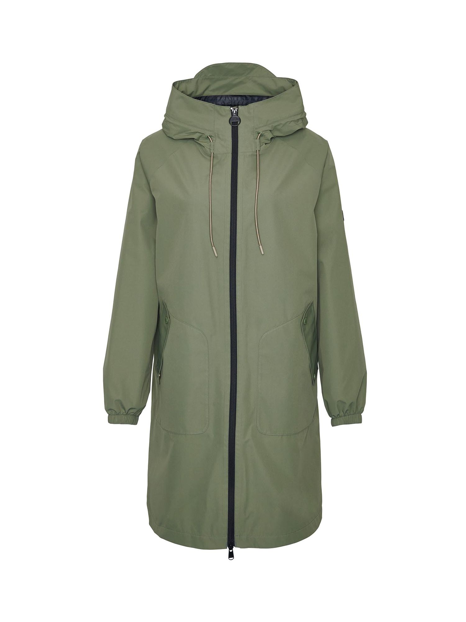 BARBOUR Davies Waterproof Jacket in Green Smoke/Black | Endource