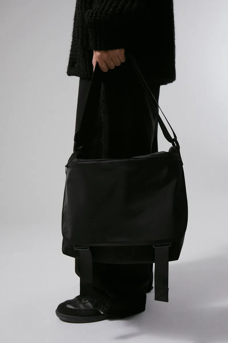 Weekday Mini messenger bag in black