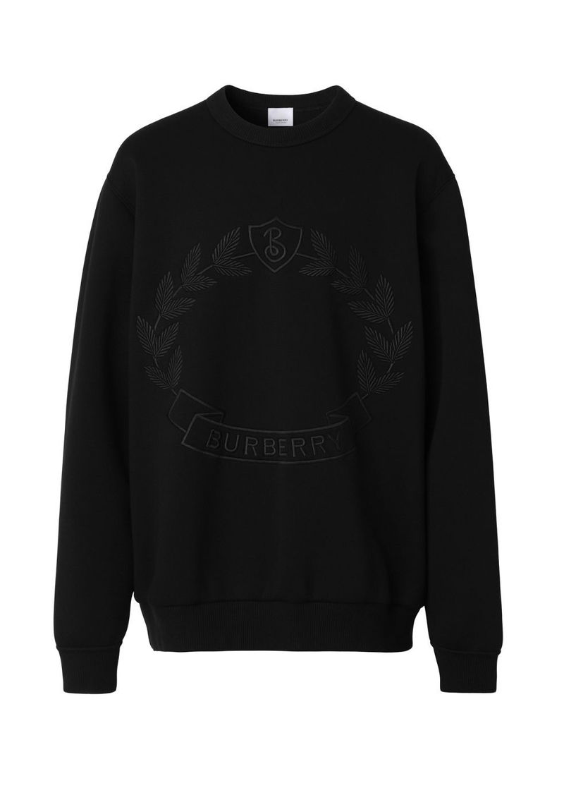 burberry crest logo sweatshirt
