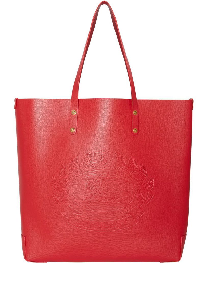BURBERRY Embossed Crest Leather Tote | endource display picture 2