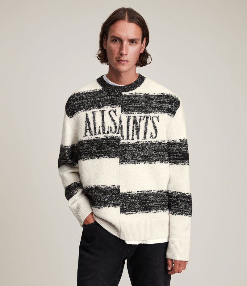 Marcel Allsaints Striped Sweater AllSaints Marty Funnel Neck