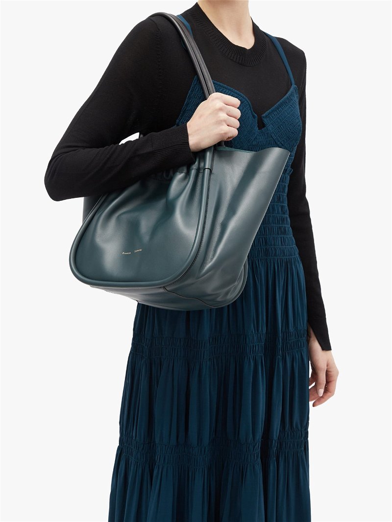PROENZA SCHOULER Ruched large leather tote bag