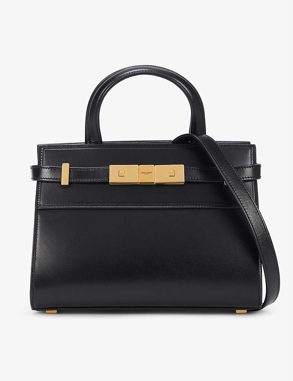 SAINT LAURENT Manhattan Nano Leather Tote Bag in BLACK Endource