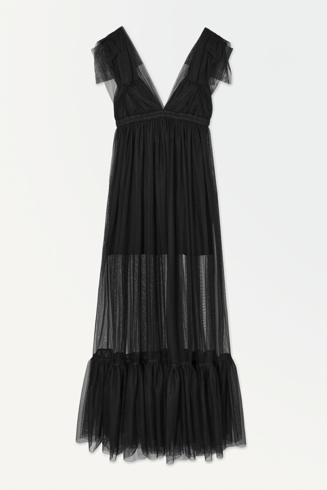 Sheer chiffon tulle dress
