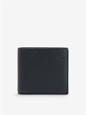 Oppose Embossed Leather Phone Pouch Black