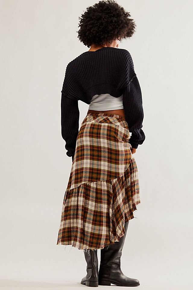 FREE PEOPLE Marcelline Maxi Skirt in Tea Combo | Endource