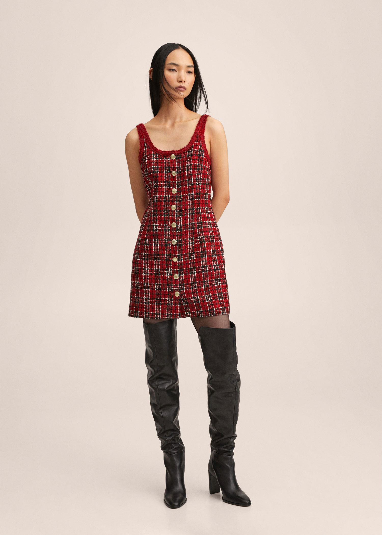 mango short tweed dress Short tweed dress - Women