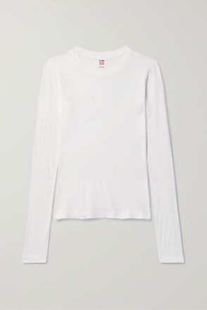 hanes white long sleeve shirts