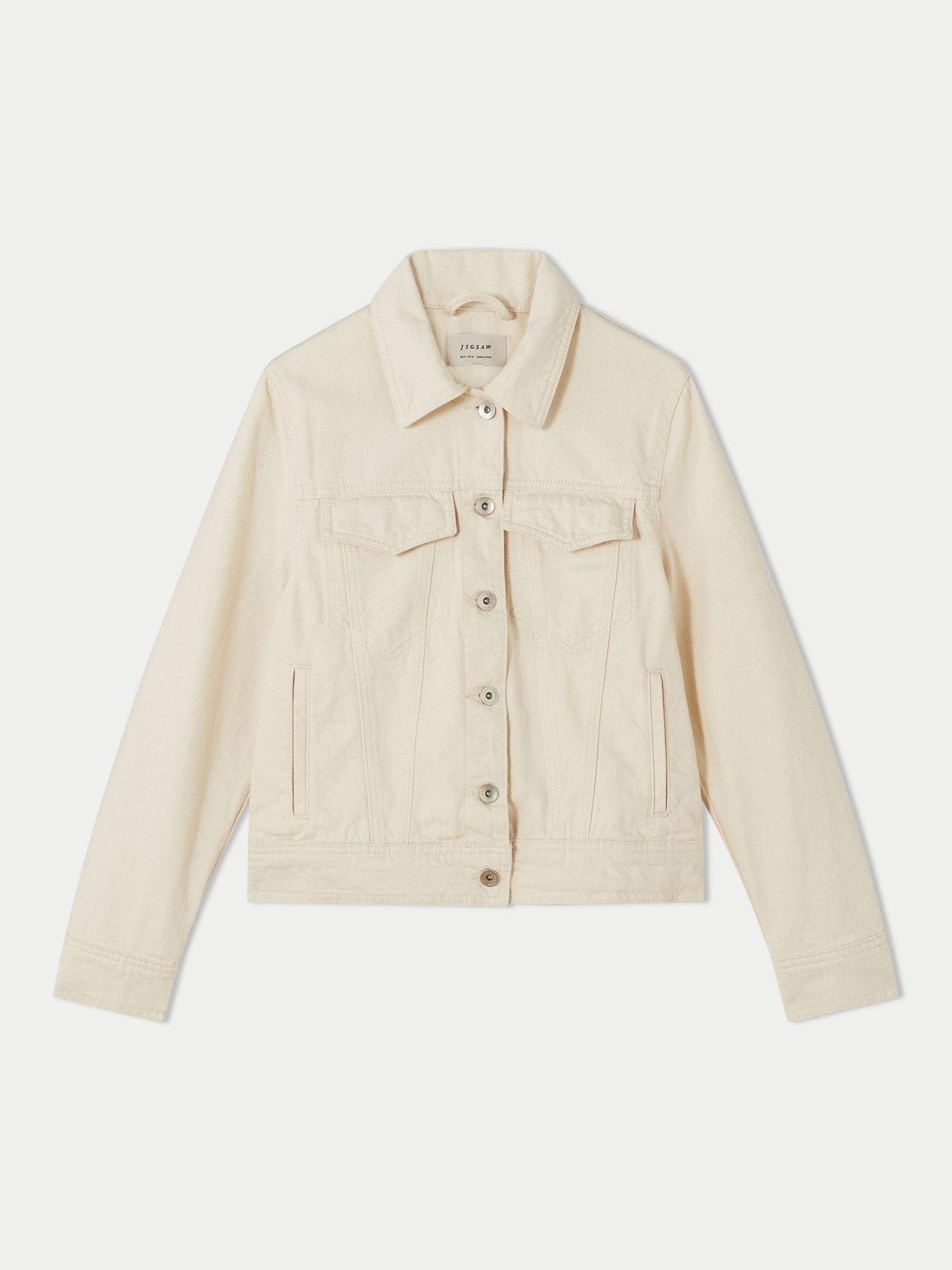 JIGSAW Denim Jacket in Cream | Endource