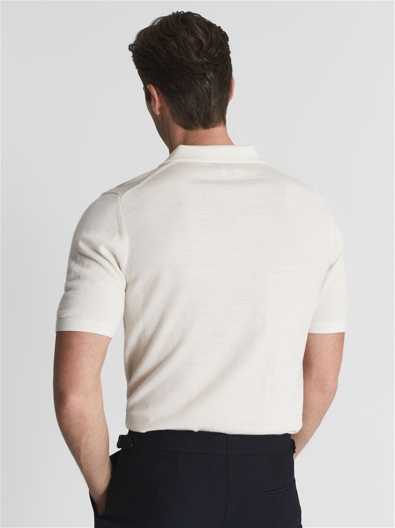 710803533001 - For REISS Duchie Merino Wool Open Collar Polo Shirt