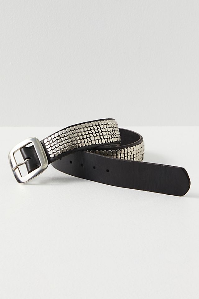 Free People Embellished Black Leather Belt Free People Embellished Leather Belt - Black Studded  main image 2