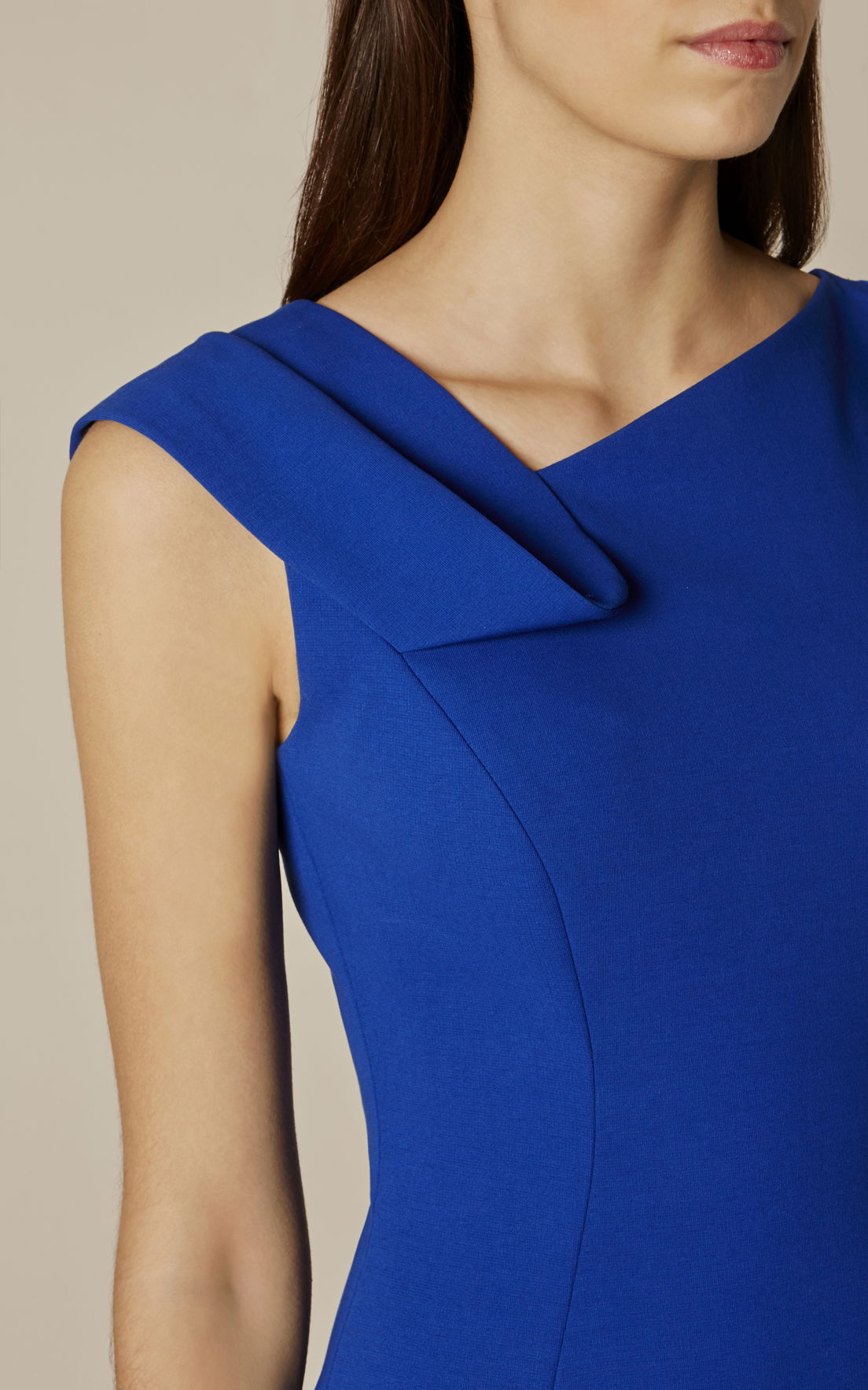 true decadence blue dress Sophia Navy Deep Plunge Layered Ruffle Maxi Dress main image 1