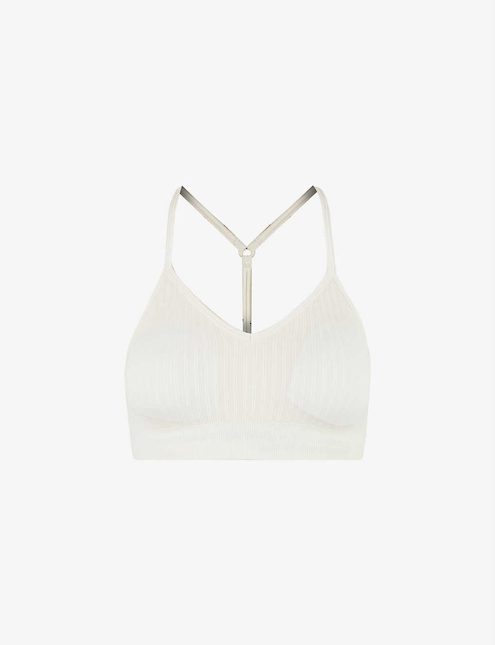 OFF-WHITE Off Stamp ribbed stretch sports bra