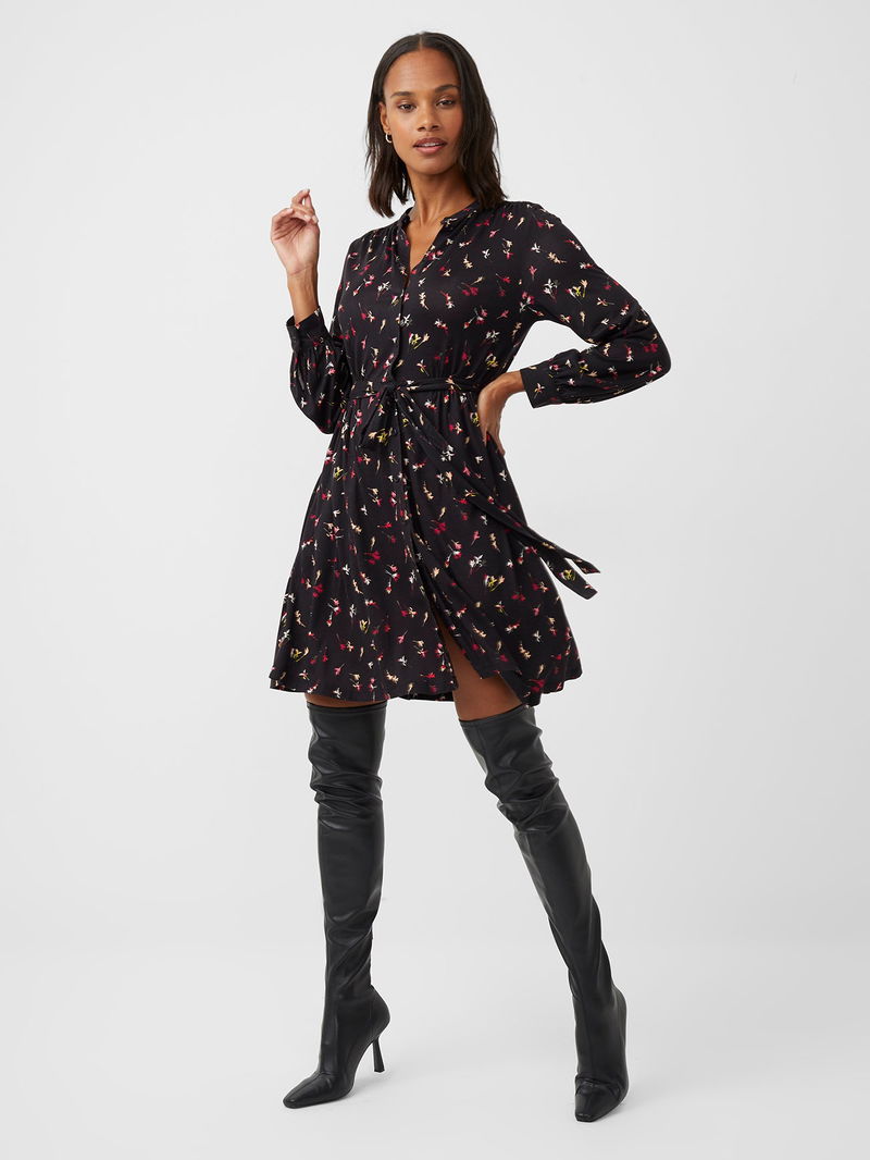 french connection meadow jersey dress French Connection Womens Blackout Clara Meadow Jersey Dress