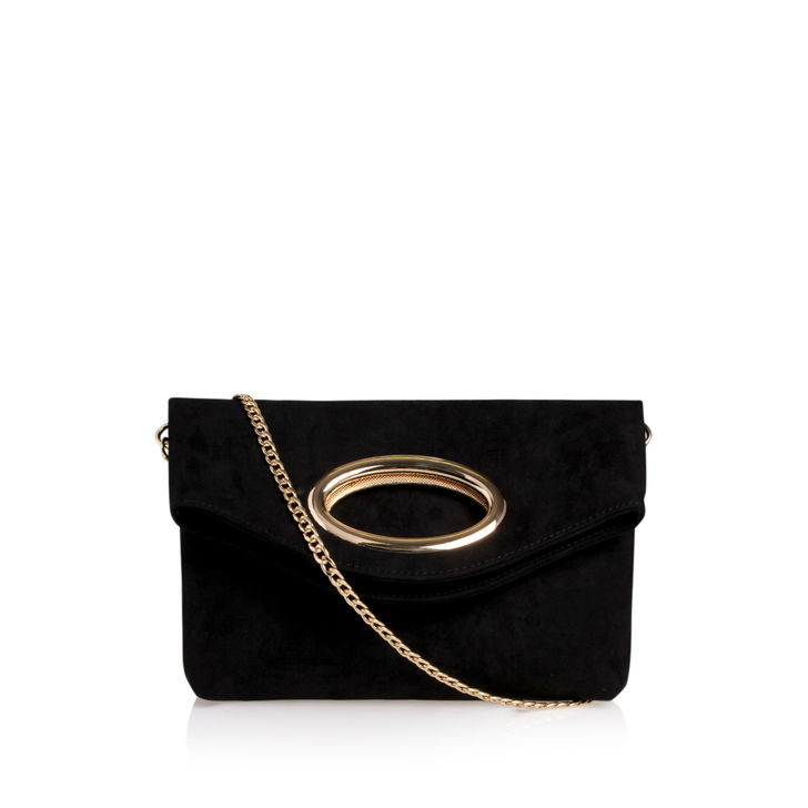 Miss KG by Kurt Geiger Tia Black Clutch Bag endource