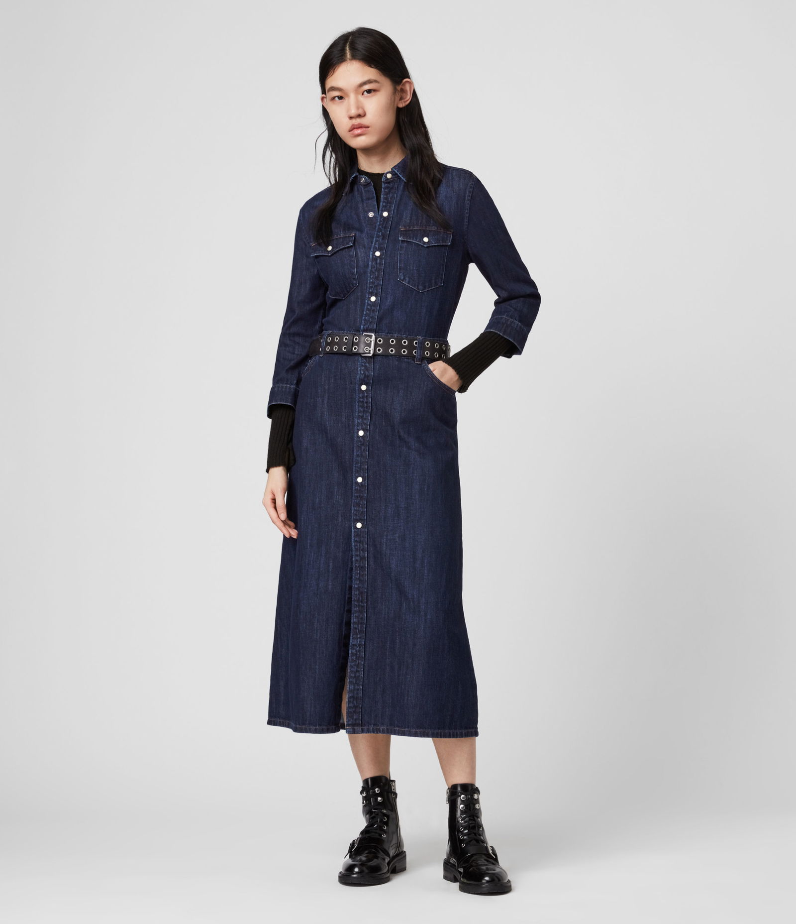 allsaints polly denim dress Polly Denim Dress