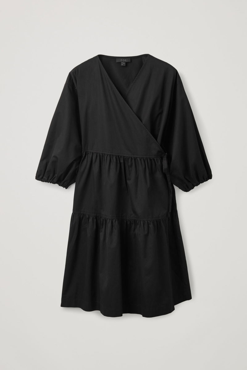 COS Gathered A-Line Wrap Dress | endource