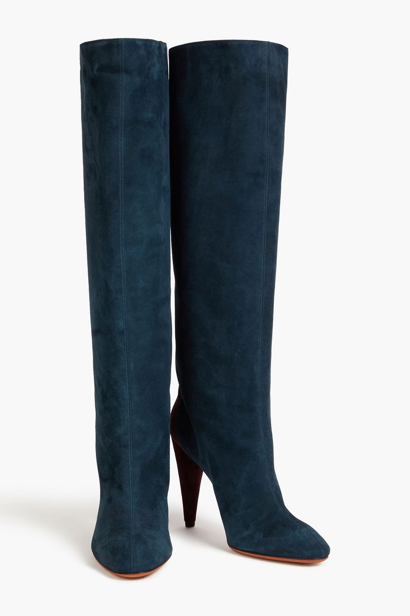 MISSONI Two-Tone Suede Knee Boots endource
