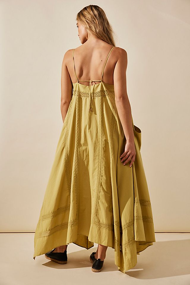 free people yellow dress Bella Mae Midi by in Yellow, Size: L sleeve sundress fashioned from a beautiful floral fabric. Free People Chartreuse Yellow Green