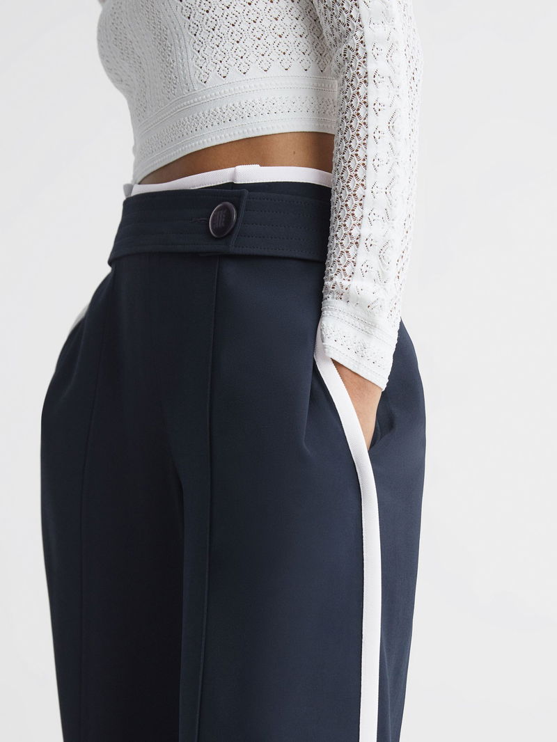 Lina | High-Waisted Wide-Leg Trousers