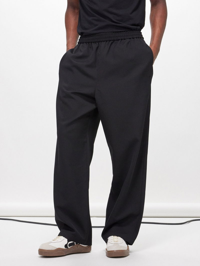 ACNE STUDIOS Prudent Elasticated-Waist Twill Trousers endource