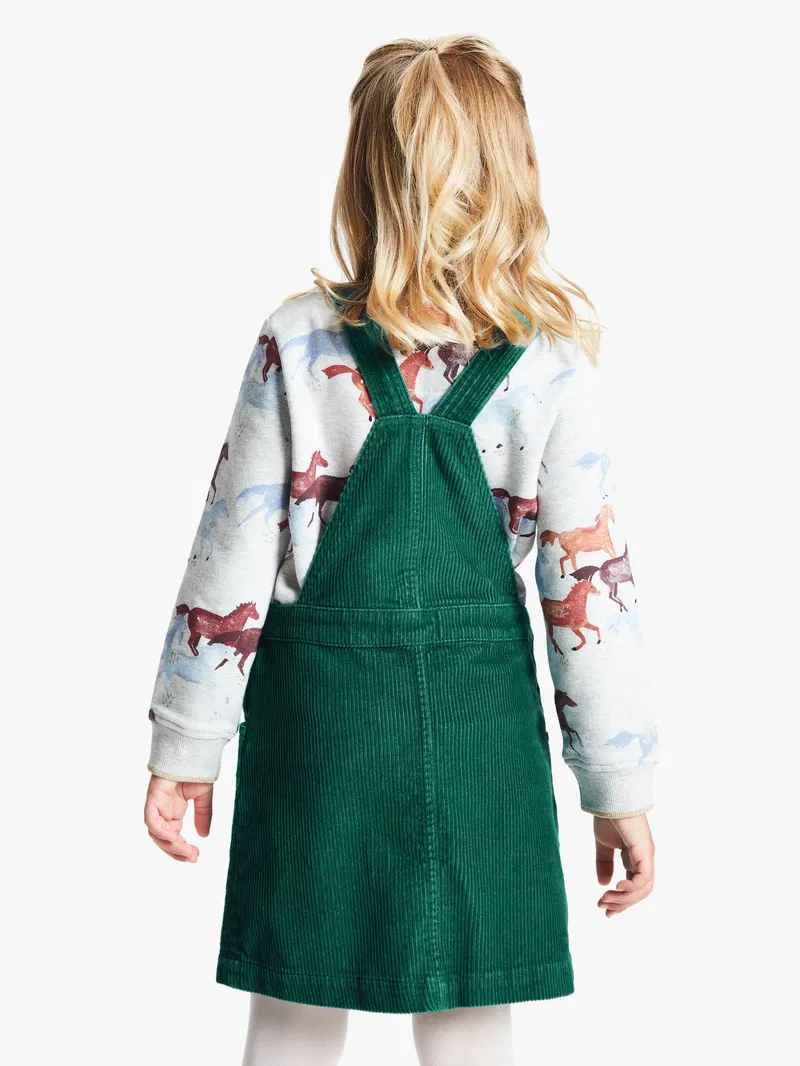 CORDUROY DUNGAREES DRESS