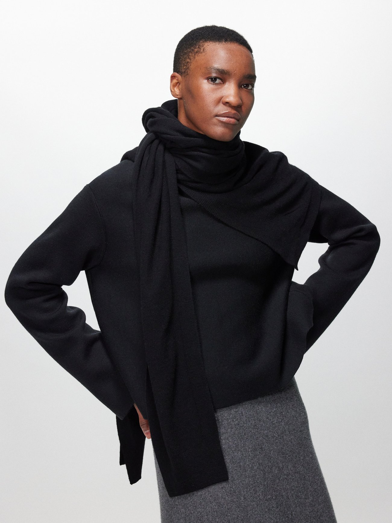 LEMMERMAYER FRINGE SCARF 2PLY