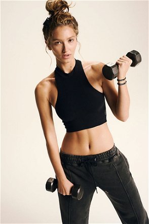 Free People X FP Movement Two Become One Sports Bra in Grey