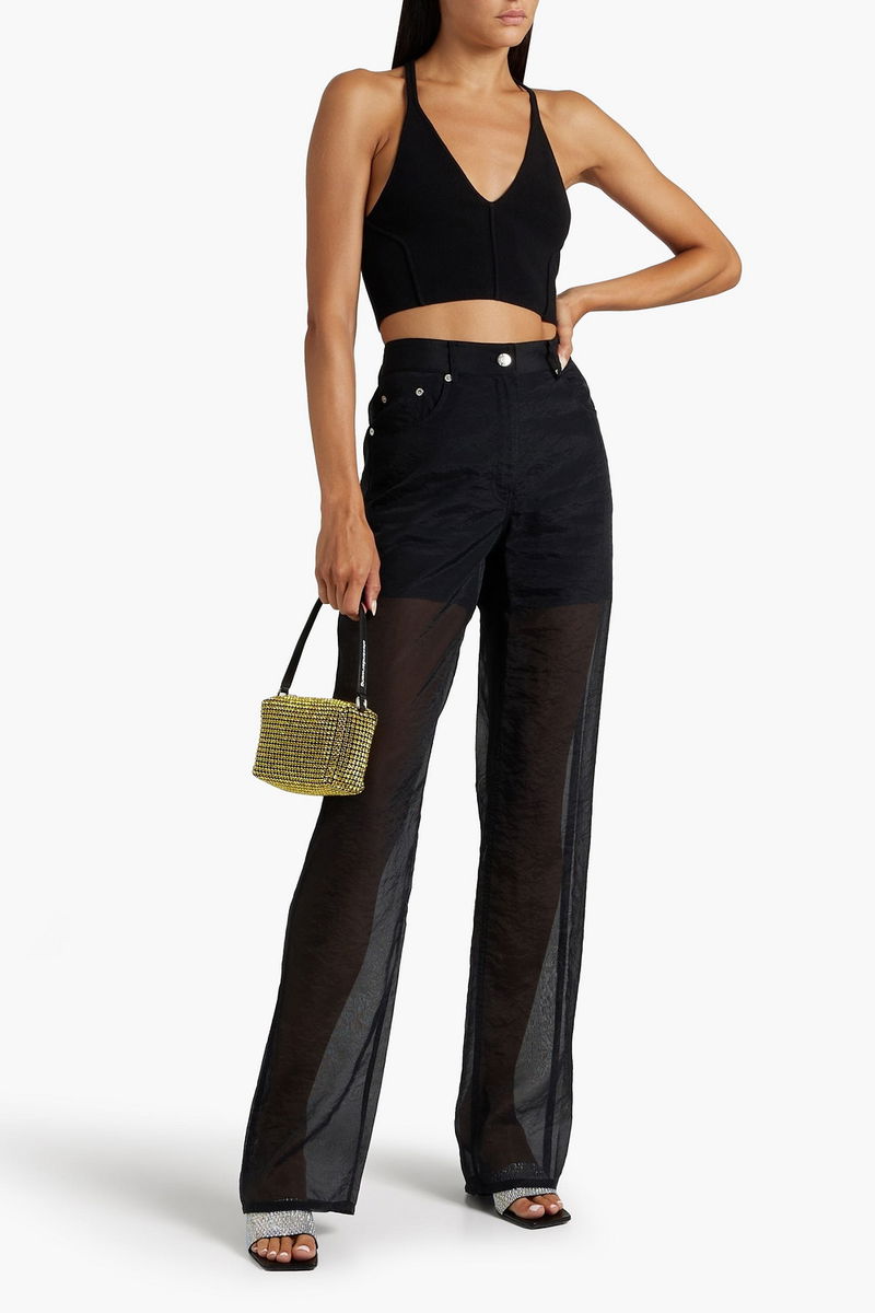 Helmut Lang BOOTCUT - Trousers - black 