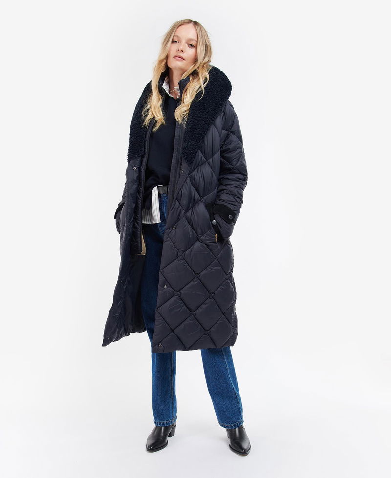 BARBOUR Tolsta Quilted Jacket in Dk Navy/Dress Endource