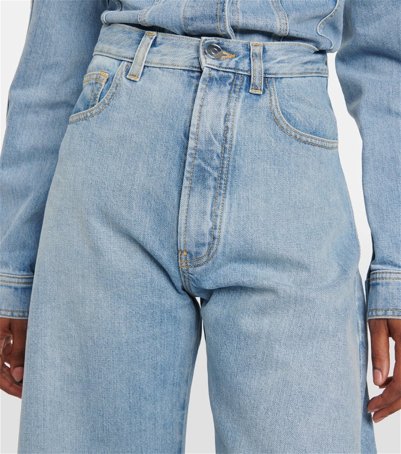 Alaïa High-rise barrel-leg jeans ALAÏA