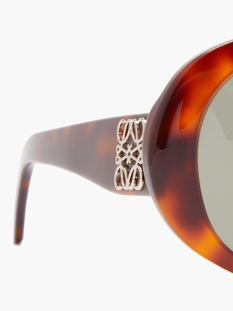 LOEWE Anagram Oversized Tortoiseshell-Acetate Sunglasses  display picture 3