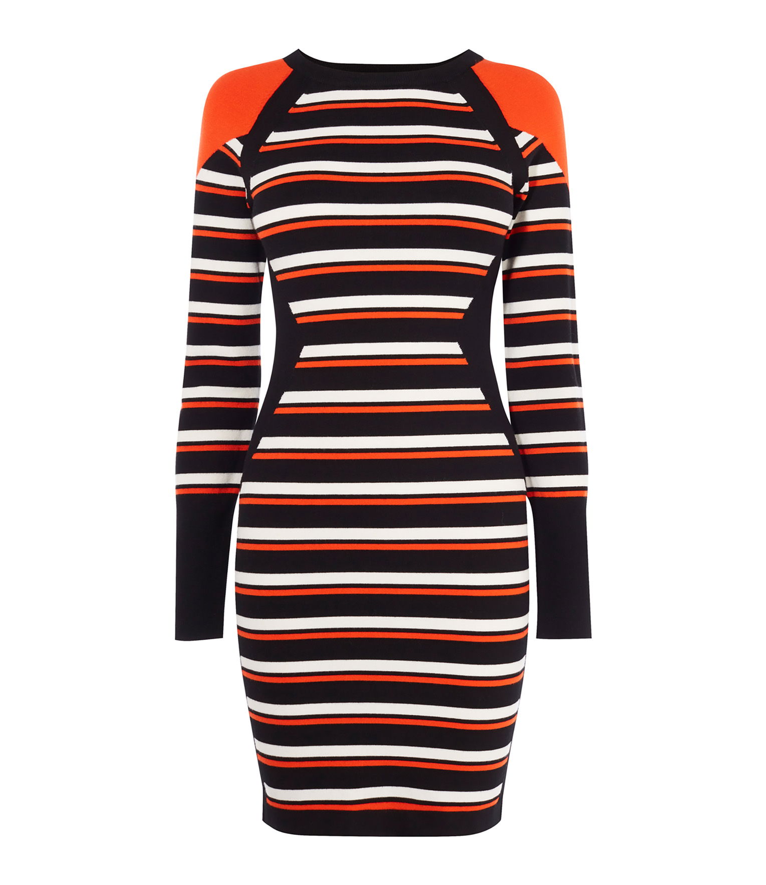 KAREN MILLEN Striped Bodycon Dress | endource