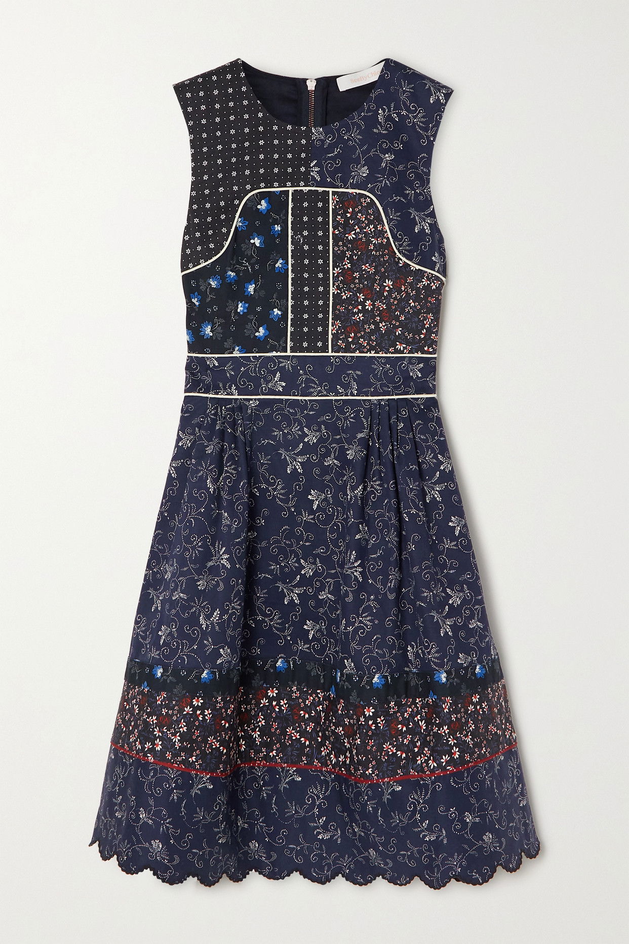 see by chloe embroidered dress See by Chloe Eyelet-Embroidered Mini Dress White Cotton Size US 4 –  Celebrity Owned