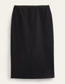 Petite Button Pocket Ponte Midi Skirt