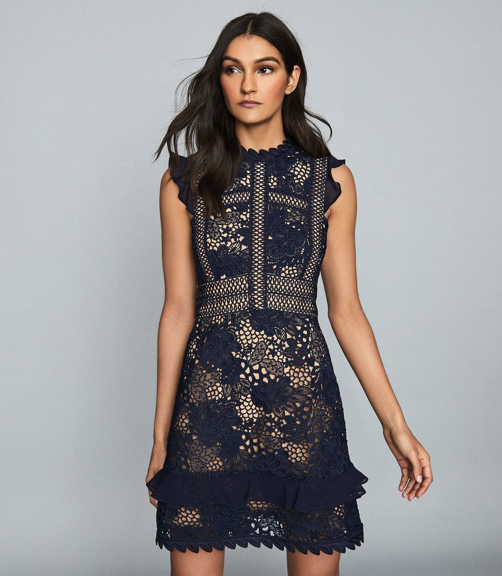 chinese dress ladies Alina Floral Lace Dress - Romantic Lace Dress main image 1