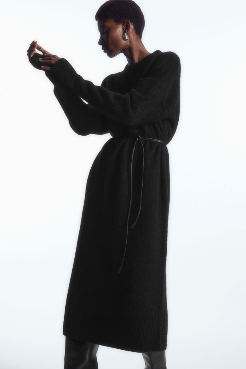 COS Oversized Alpaca-Blend Jumper Dress | endource