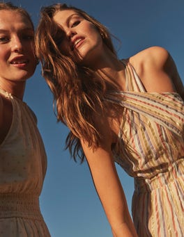 BODEN Metallic Stripe Maxi Dress | endource
