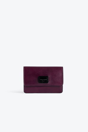 NEW ZADIG & VOLTAIRE ZV INITIAL TRIFOLD CHANCE PATENT LEATHER