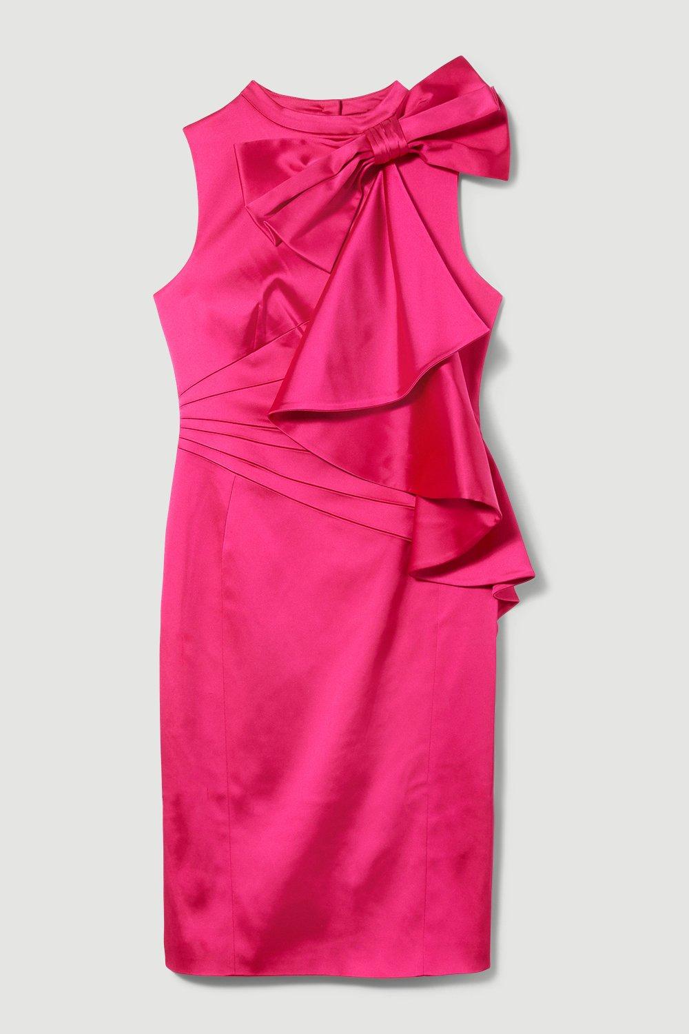 Karen Millen magenta sequinned flapper dress main image 1