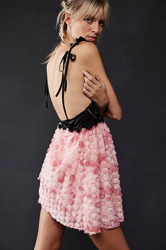 FOR LOVE AND LEMONS Poppy Mini Dress in Pink