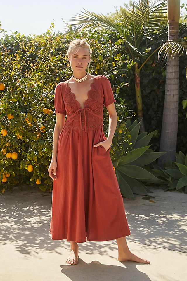 brown zimmermann dress Free People Paulie Mini Dress - HOT FUDGE main image 1