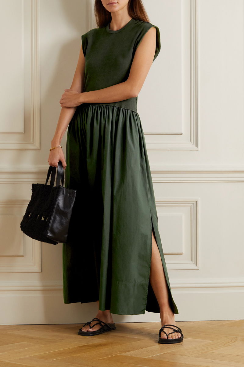 bassike green dress Going to the beach these Christmas holidays? Don't forget to add our Bassike Asymmetric Split Tank Dress and our Camilla and Marc Dale Tote to your suitcase shop this look, and