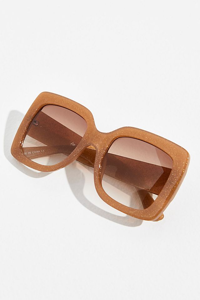FREE PEOPLE Sugar Oversized Square Sunglasses endource